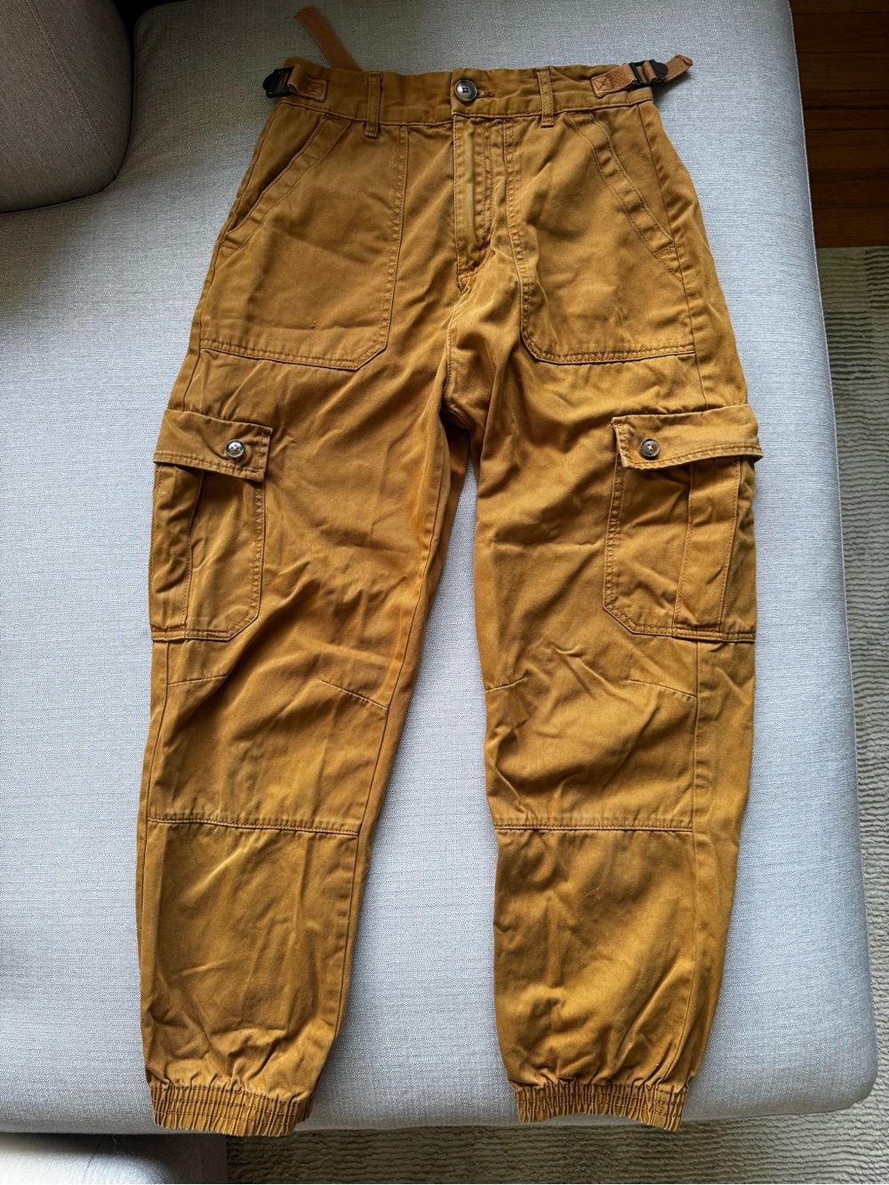 Pull&Bear Cargo Pants in Tan Brown